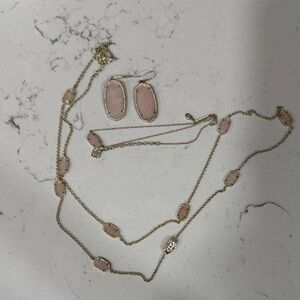 Kendra Scott Lot of 3 Pink and Gold